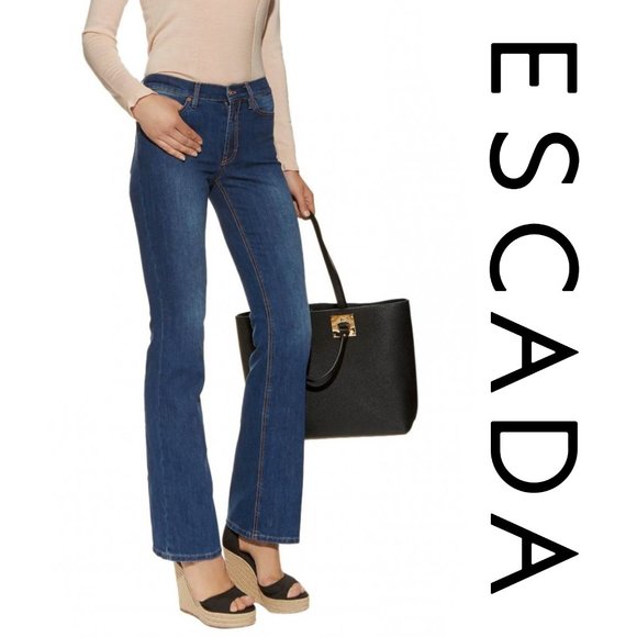 Escada Sport Flared "Kate" Blue Jeans Size 34